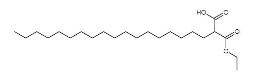 octadecyl-malonic acid monoethyl ester Structure