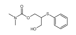(3-Hydroxy-2-phenylthio)propyl N,N-dimethylcarbamate结构式