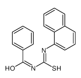 N-(naphthalen-1-ylcarbamothioyl)benzamide结构式