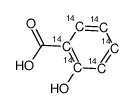 salicylic acid-ring-ul-14c Structure