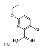 3-chloro-6-ethoxypyridine-2-carboximidamide,hydrochloride Structure