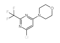 4-(6-CHLORO-2-(TRIFLUOROMETHYL)PYRIMIDIN-4-YL)MORPHOLINE Structure