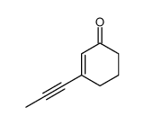 2-Cyclohexen-1-one, 3-(1-propynyl)- (9CI)结构式