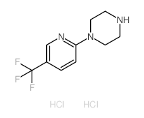 1-(5-(三氟甲基)吡啶-2-基)哌嗪双盐酸盐结构式
