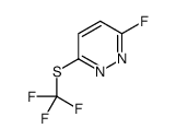 3-Fluoro-6-[(trifluoromethyl)sulfanyl]pyridazine Structure