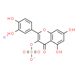 Quercetin 3-Sulfate Potassium Salt Structure