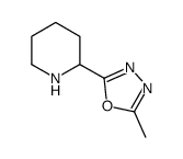 2-甲基-5-(哌啶-2-基)-1,3,4-噁二唑结构式