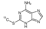 2-methylsulfanyl-7H-purin-6-amine Structure