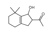 1-(1-hydroxy-7,7-dimethyl-2,3,4,5,6,7-hexahydro-1H-inden-2-yl)ethanone结构式