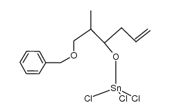 ((1-(benzyloxy)-2-methylhex-5-en-3-yl)oxy)trichlorostannane Structure
