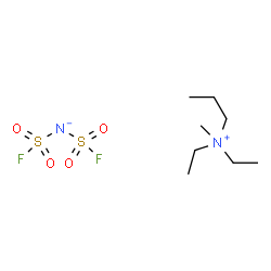 二乙基(甲基)丙基铵双(氟磺酰)亚胺结构式