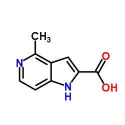 4-Methyl-1H-pyrrolo[3,2-c]pyridine-2-carboxylic acid structure