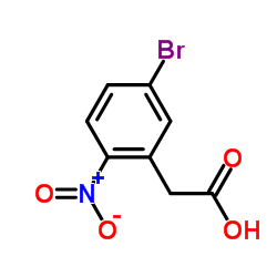 2-(5-溴-2-硝基苯基)乙酸结构式