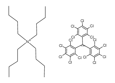 Tetra-n-butylammonium perchlorotriphenylmethide Structure