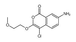 7-amino-4-chloro-3-(2-methoxyethoxy)isochromen-1-one Structure