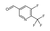 5-fluoro-6-(trifluoromethyl)pyridine-3-carbaldehyde Structure