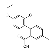 2-(2-chloro-4-ethoxyphenyl)-5-methylbenzoic acid Structure