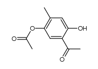 1-(5-acetoxy-2-hydroxy-4-methyl-phenyl)-ethanone结构式