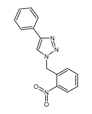 1-(2-nitrobenzyl)-4-phenyl-1H-1,2,3-triazole结构式