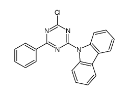 9-(4-chloro-6-phenyl-1,3,5-triazin-2-yl)-9H-carbazole Structure