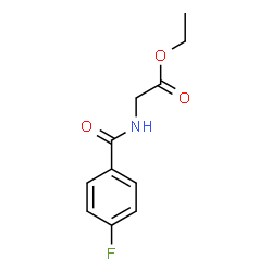 ETHYL 2-[(4-FLUOROBENZOYL)AMINO]ACETATE结构式