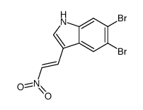 (E)-5,6-dibromo-3-(2-nitrovinyl)indole Structure