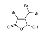 3-BROMO-4-(DIBROMOMETHYL)-5-HYDROXY-2(5H)-FURANONE Structure