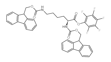 N,N'-双(芴甲氧羰基)-L-赖氨酸五氟苯基酯结构式