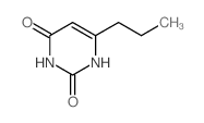 2,4(1H,3H)-Pyrimidinedione,6-propyl- Structure