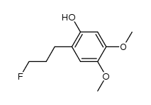 2-(3-fluoropropyl)-4,5-dimethoxyphenol结构式
