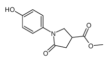1-(4-羟基苯基)-5-氧代-3-吡咯烷羧酸甲酯结构式