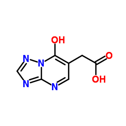 (7-Hydroxy[1,2,4]triazolo-[1,5-a]pyrimidin-6-yl)acetic acid Structure