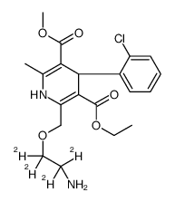 (R)-Amlodipine-d4 Structure