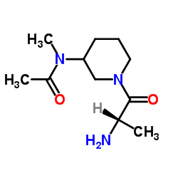 N-(1-Alanyl-3-piperidinyl)-N-methylacetamide结构式