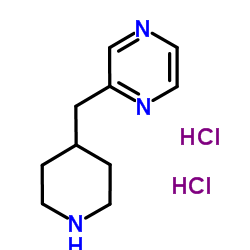 2-(4-Piperidinylmethyl)pyrazine dihydrochloride结构式