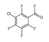 3-chloro-2,4,5,6-tetrafluorobenzoyl fluoride Structure