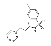 (R)-N-(p-toluenesulfonyl)-1-methyl-3-phenylpropylamine结构式