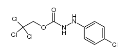 2,2,2-trichloroethyl 2-(4-chlorophenyl)hydrazinecarboxylate Structure