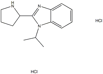 1-异丙基-2-(吡咯烷-2-基)-1H-苯并[D]咪唑二盐酸盐结构式