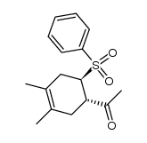 1-((1S,6R)-3,4-dimethyl-6-(phenylsulfonyl)cyclohex-3-en-1-yl)ethanone结构式