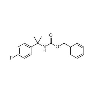 苄基(2-(4-氟苯基)丙基)氨基甲酸酯结构式