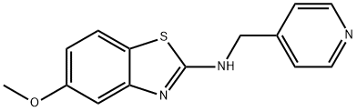 5-甲氧基-N-(吡啶-4-基甲基)苯并[D]噻唑-2-胺结构式