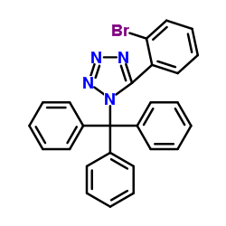 5-(2-溴苯基)-1-三苯甲基-1H-四氮唑结构式