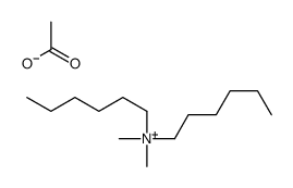 dihexyl(dimethyl)azanium,acetate结构式