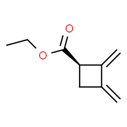 Cyclobutanecarboxylic acid, 2,3-bis(methylene)-, ethyl ester, (R)- (9CI) Structure