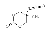 1,3,2-Dioxathian-5-amine,5-methyl-N-sulfinyl-, 2-oxide结构式