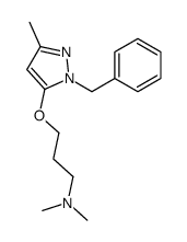 1-Benzyl-5-[3-(dimethylamino)propoxy]-3-methyl-1H-pyrazole结构式