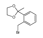 2-[2-(bromomethyl)phenyl]-2-methyl-1,3-dioxolane Structure