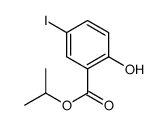 2-羟基-5-碘苯甲酸异丙酯结构式
