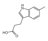 1H-Indole-3-propanoicacid,6-methyl-(9CI) Structure